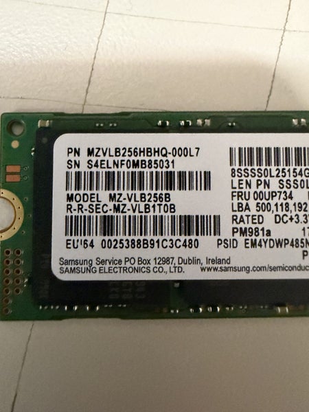 256GB M.2 NVME SSD Carousel 3