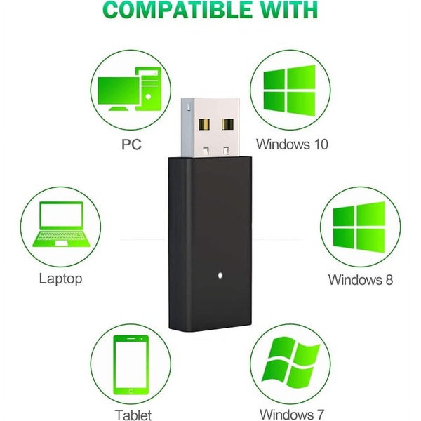 Wireless Adapter for Xbox Controller Works with Windows 10 PC Laptop Compat Carousel 2