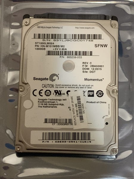 $1 RESERVE - 6x 1TB 2.5" SATA Laptop Hard Drives – Tested Working Carousel 2