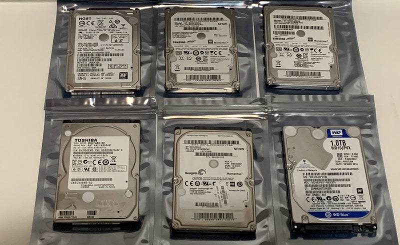 $1 RESERVE - 6x 1TB 2.5" SATA Laptop Hard Drives – Tested Working Carousel 1