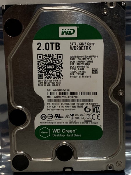 WD Green 2TB 3.5" SATA Desktop Hard Drive – WD20EZRX – Tested – 3 Month Warranty Carousel 1