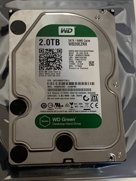 WD Green 2TB 3.5" SATA Desktop Hard Drive – WD20EZRX – Tested – 3 Month Warranty Carousel 2