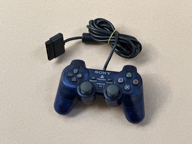 Clear Blue PlayStation 2 Controller Carousel 1
