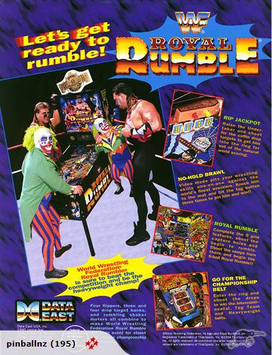 WWF Royal Rumble Pinball Ring Set Carousel 1