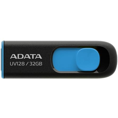 ADATA UV128 USB Flash Drive - 32GB - Black / Blue USB 3.2 [AUV128-32G-RBE] Carousel 1
