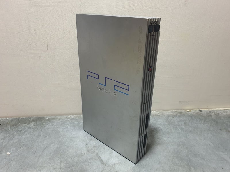 PlayStation 2 Silver Gaming Console (has damage) Carousel 1