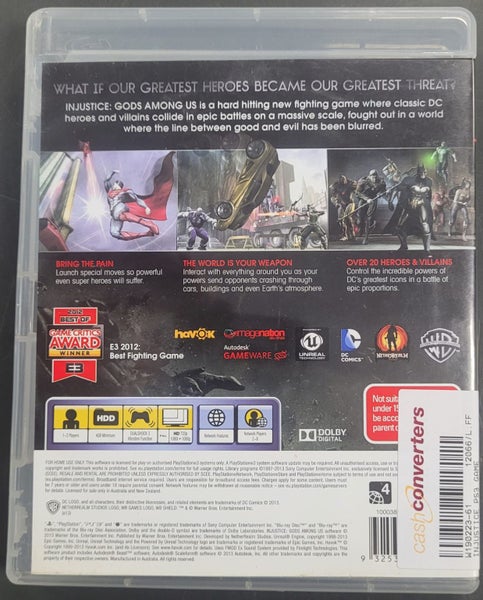 Injustice Gods Among Us PS3 Game Carousel 4