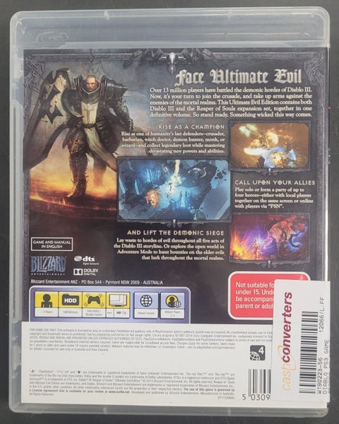 DIABLO III Ultimate Evil Edition PS3 Game Carousel 4
