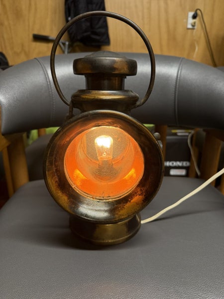 Vintage Copper Carriage Lamp Carousel 1
