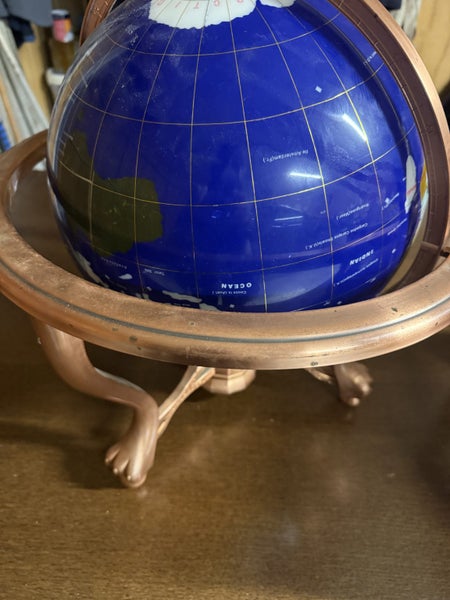Decorative World Globe on a Claw Foot Tripod Stand Carousel 10