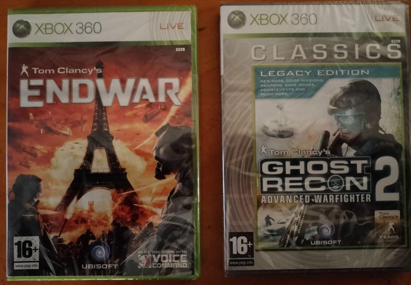 Tom Clancy's Ghost Recon Warfighter 2 + Endwar (X360) Brand New Carousel 2