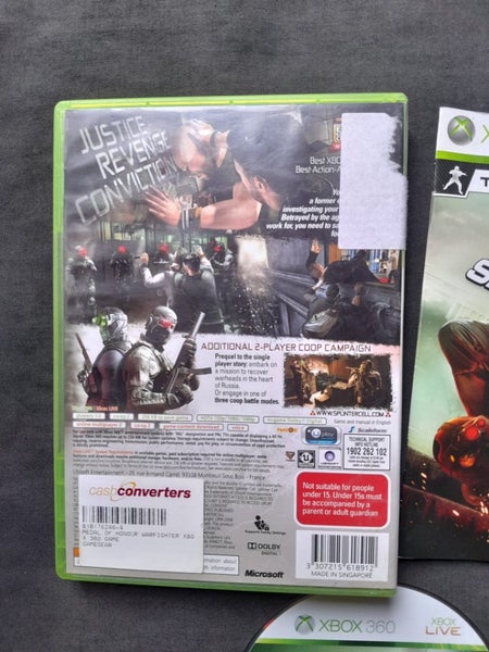 Splinter Cell Conviction Xbox 360 Carousel 2