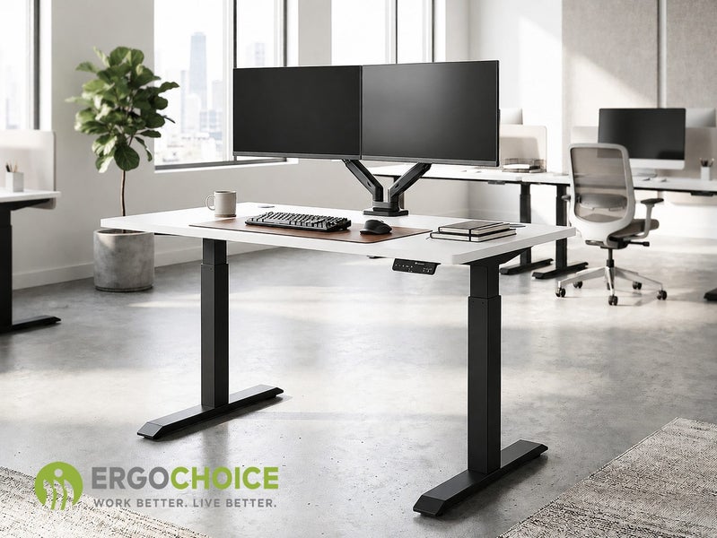 ErgoChoice Standing Desk Adjustable Desk 120cm Carousel 1