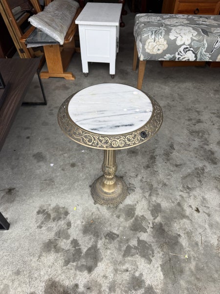 Marble & Brass Wine Side Table Carousel 1