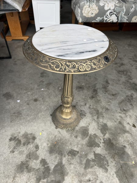 Marble & Brass Wine Side Table Carousel 3