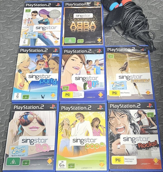 Singstar X 8 Games + Manuals / Microphones Carousel 1
