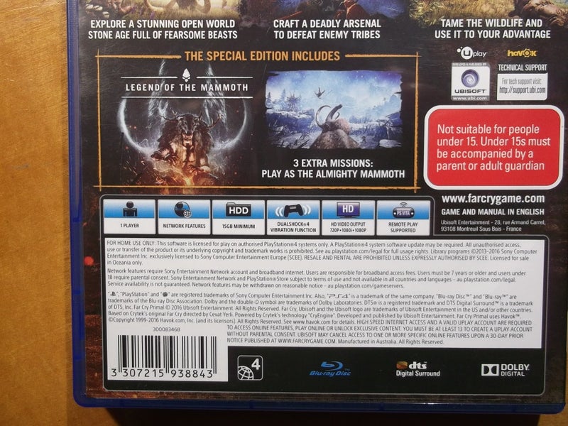 FarCry Primal Special Edition - PS4 Game - Excellent Condition Carousel 4