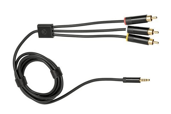 GENUINE MICROSOFT Xbox 360 E Stereo RCA AV Audio Video Cable Carousel 1