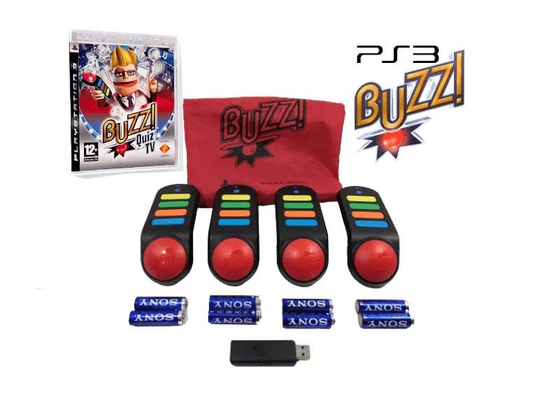 Buzz Wireless Game Set (PS3) *WIRELESS BUZZERS + GAME!! Carousel 1