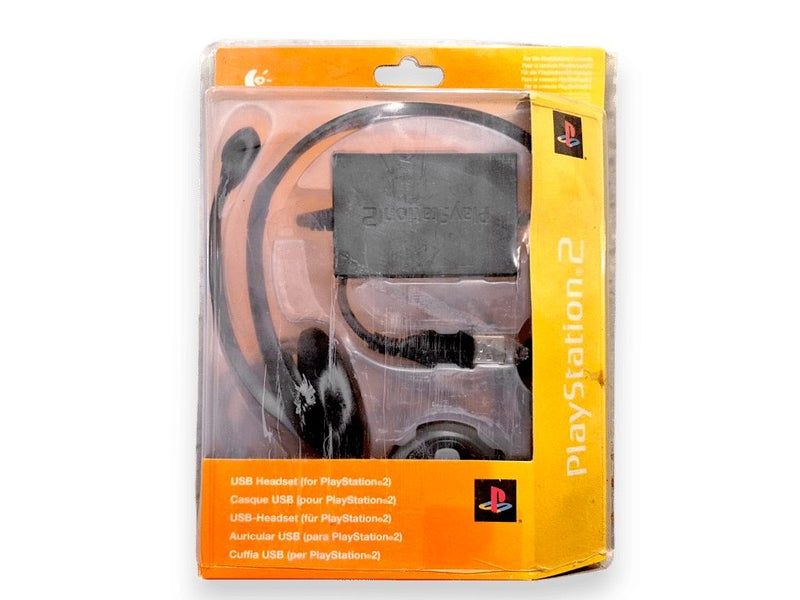RARE BOXED Official SONY PS2 PlayStation 2 USB Headset Carousel 1