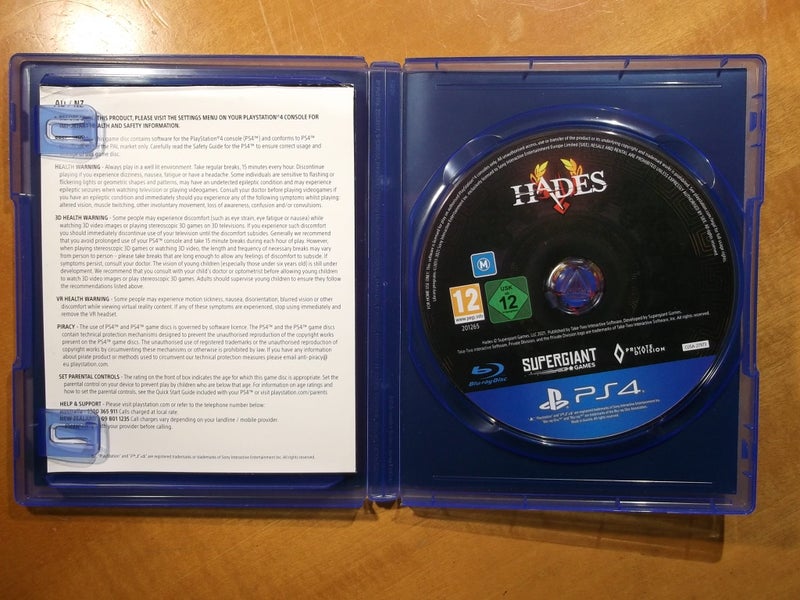 Hades - has Artbook! - PS4 Game - Excellent Condition Carousel 2