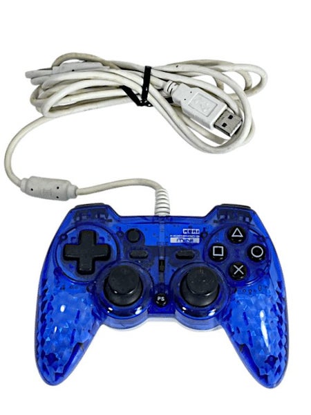 HORI Wired Controller for PS2 and PS3 (Transparent Blue) Carousel 1