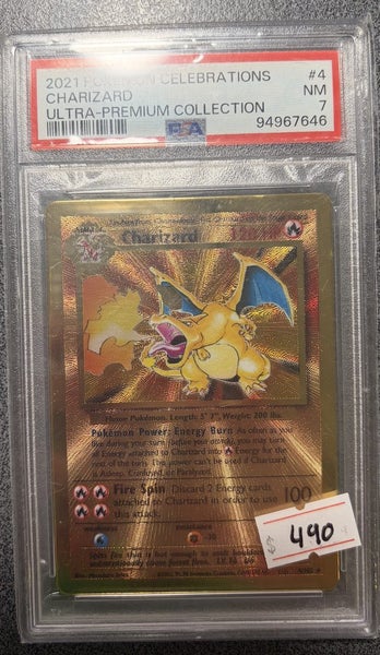 $1 Res Charizard metal UPC psa 7 Carousel 1