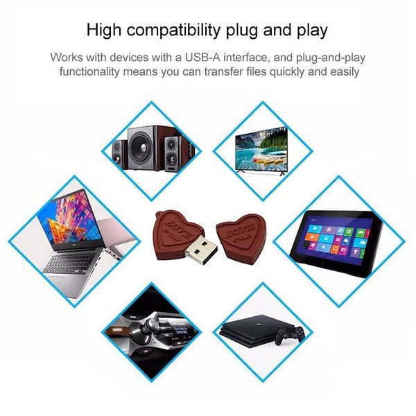 Dual Hearts Style 16GB USB Flash Disk Carousel 7