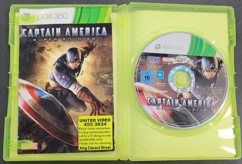 Captain America Super Soldier Xbox 360 Game Carousel 2