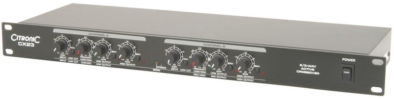 Active Stereo Crossover - 2 / 3 Way - Citronic Carousel 2