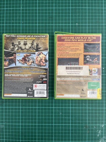 2 x 2010 Xbox 360 Games UFC FIFA Carousel 2