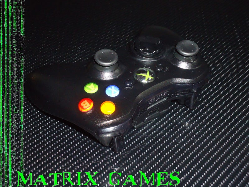 Official Microsoft Xbox 360 Wireless Controller - (Black on Black)... Carousel 3