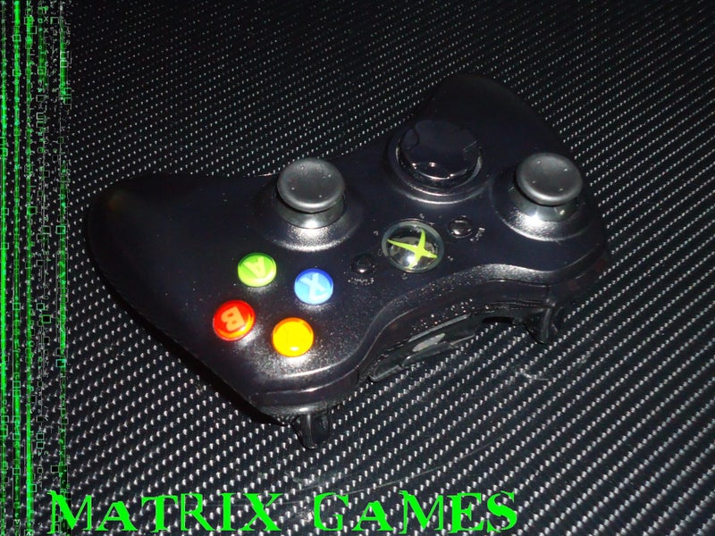 Official Microsoft Xbox 360 Wireless Controller - (Black on Black)... Carousel 3