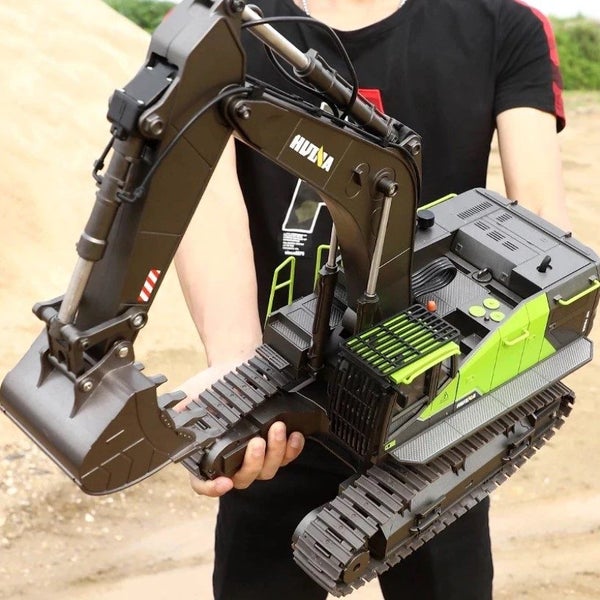 HUINA 1593 EXCAVATOR Remote Control RC Green/Black 1:14 Scale Digger (Hui Na) image 3