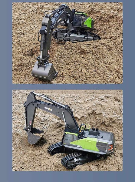 HUINA 1593 EXCAVATOR Remote Control RC Green/Black 1:14 Scale Digger (Hui Na) image 10