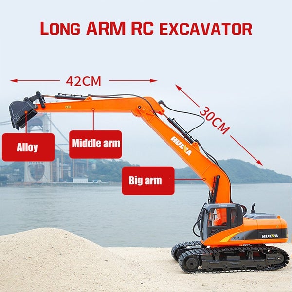 HUINA Truck Excavator Long Arm Digger Remote Control RC 1551 1:14 (Hui Na) image 10