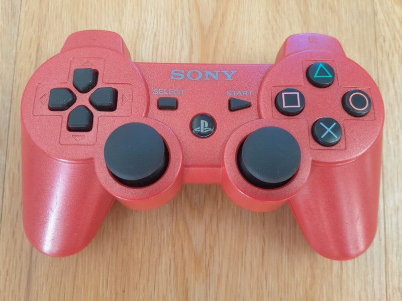 Genuine SONY PS3 DualShock sixaxis Wireless Controller - Scarlet Red Carousel 1