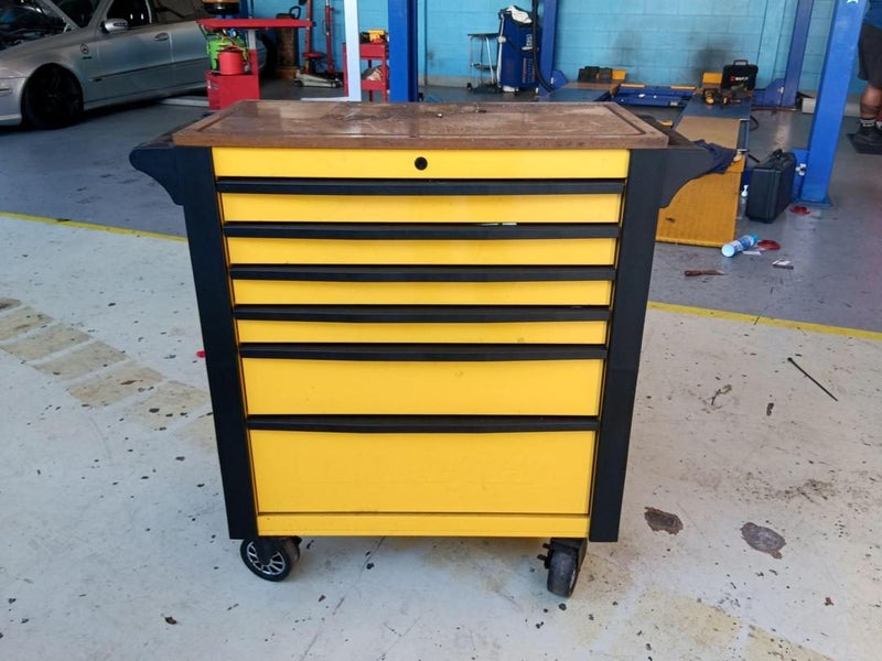 Yellow Repco Portable Toolbox with Contents Carousel 1