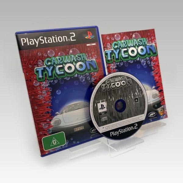 PS2 • Car Wash Tycoon Business Simulator • CIB Carousel 1
