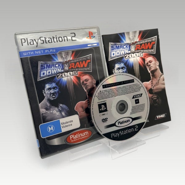 PS2 • WWE SmackDown! vs. Raw 2006 (Platinum) • CIB Carousel 1
