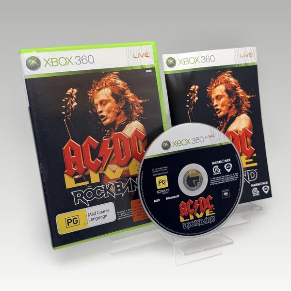 Xbox 360 • AC/DC Live: Rock Band - Track Pack • CIB Carousel 1