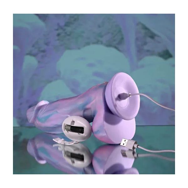 Evolved Mythical Multicoloured Vibrating Fantasy Dildo With Remote Carousel 8