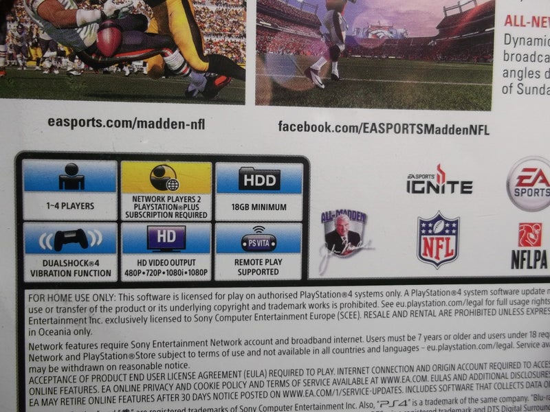 Madden NFL 15 - PS4 Game - Excellent Condition Carousel 4