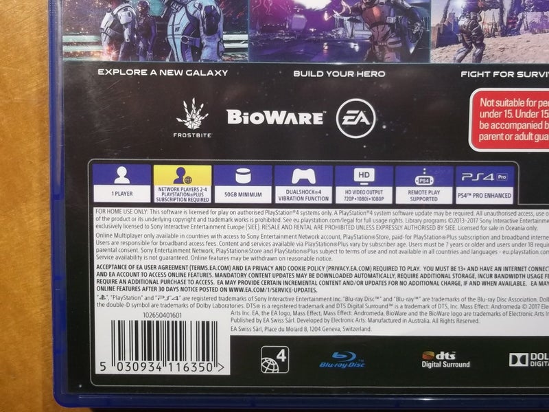 Mass Effect Andromeda - PS4 Game - Excellent Condition Carousel 4