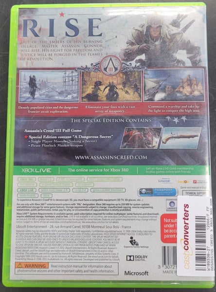 Assassins Creed III Xbox 360 Game Carousel 5