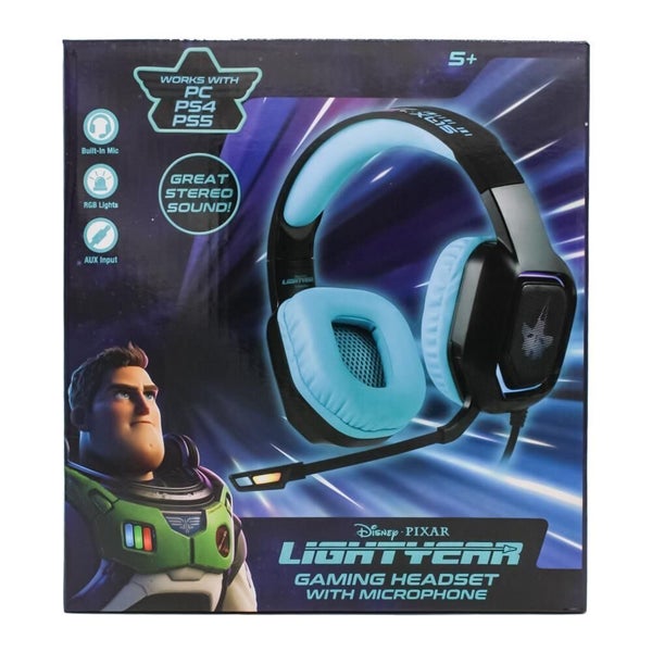Disney Pixar Lightyear Wired Gaming Headset Headphones w/ Microphone For PC/P... Carousel 1
