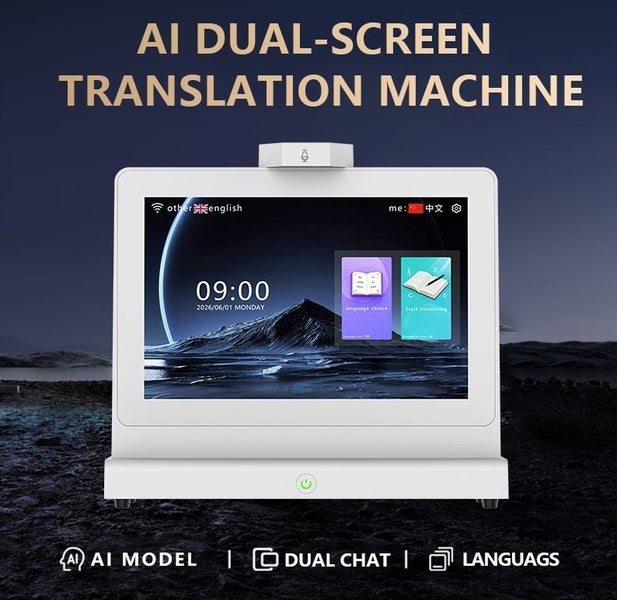 10.1-Inch AI Dual-Screen Voice Translator – Real-Time Two-Way Translation Carousel 1