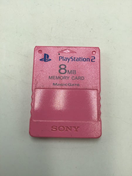 * Genuine OEM PS2 Pink 8MB Memory Card SCPH-10020 * Carousel 1