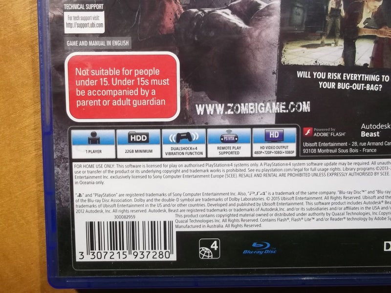 Zombi - PS4 Game - Excellent Condition Carousel 4