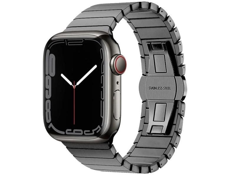 Stainless Steel Strap For Apple Watch Band 7 8 9 45mm 41mm 10 42mm 46mm Metal Carousel 1